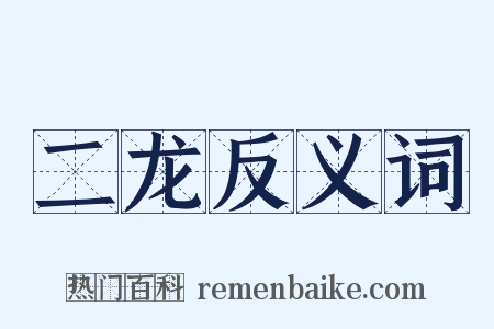 二龙反义词是什么意思的图片